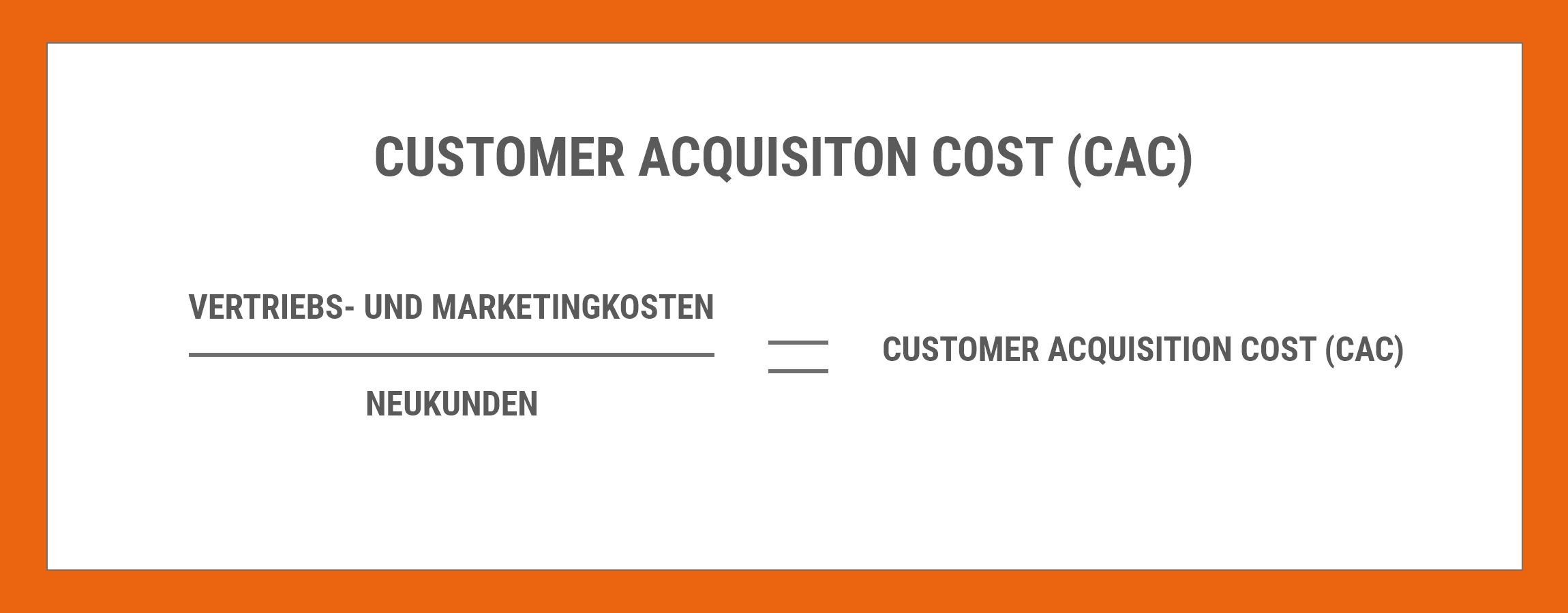 Formel Customer Acquisition Cost