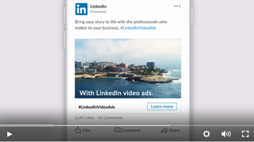 linkedin ads Format Video ads