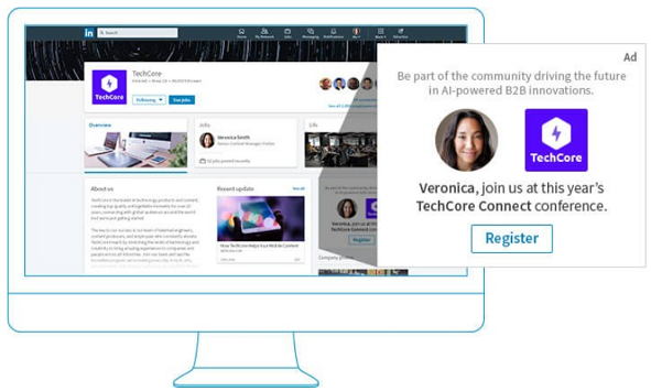 linkedin ads Format dynamic ads spotlight ad